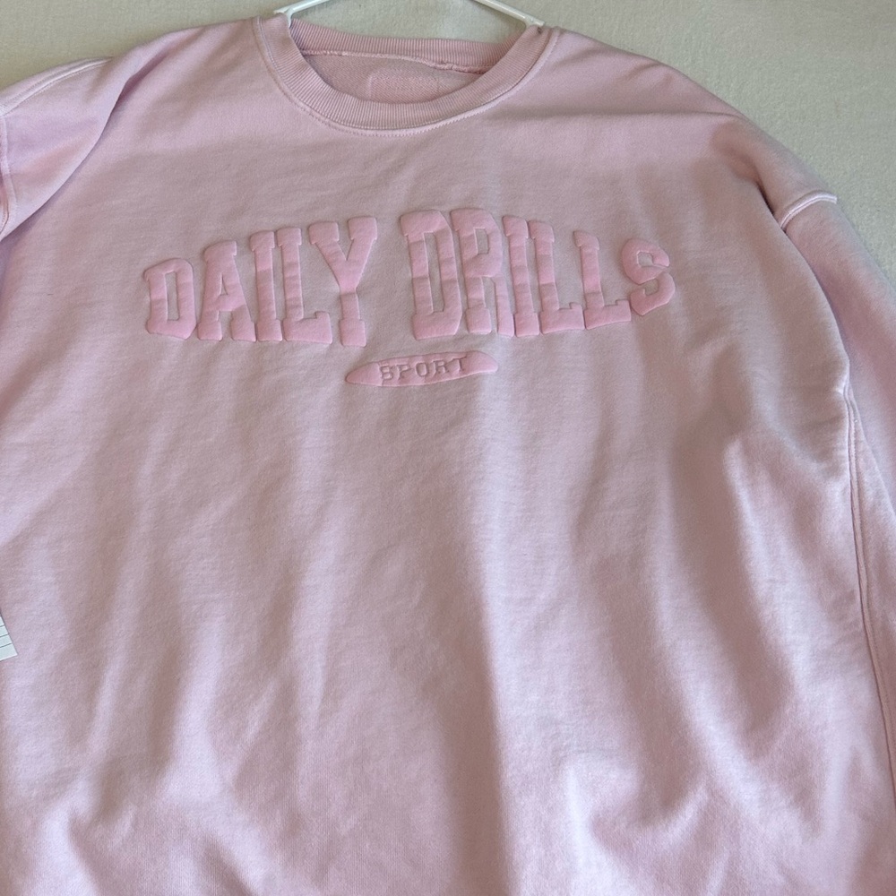 Cupid daily drills monochrome sweatshirt worn twice.